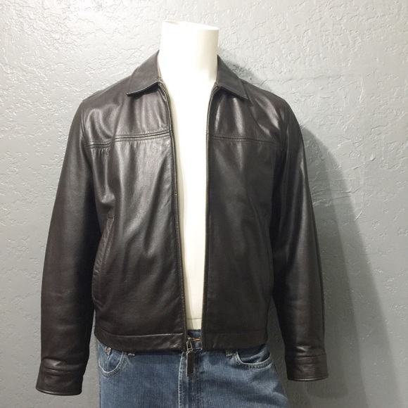 structure leather jacket